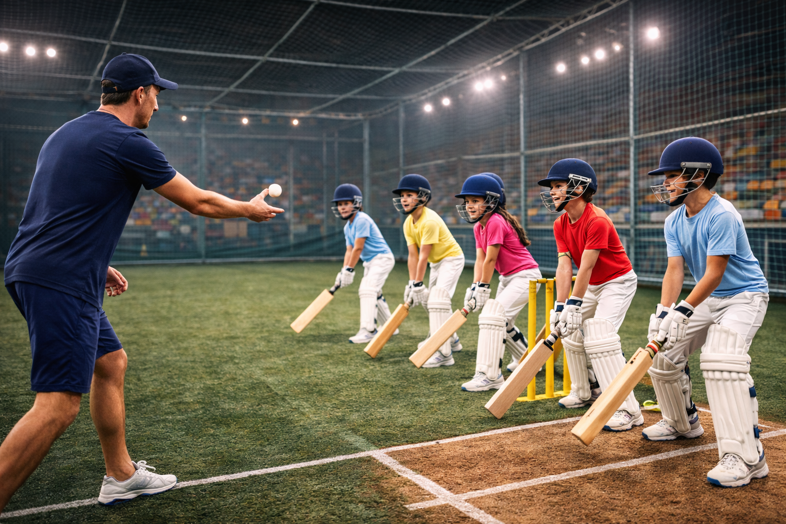 Cricket coaching practice lane